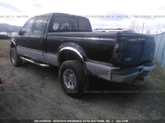 1FTSW31F8YED16918 - 2000 FORD F350 SRW SUPER DUTY BLACK photo 3