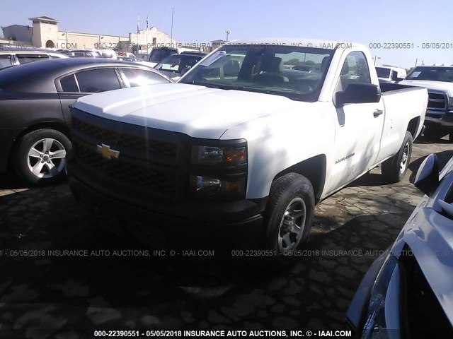 1GCNCPEC0FZ269385 - 2015 CHEVROLET SILVERADO C1500 WHITE photo 2