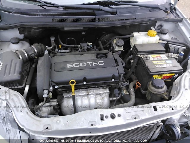 KL1TD56E99B657194 - 2009 CHEVROLET AVEO LS/LT 银色 照片 10