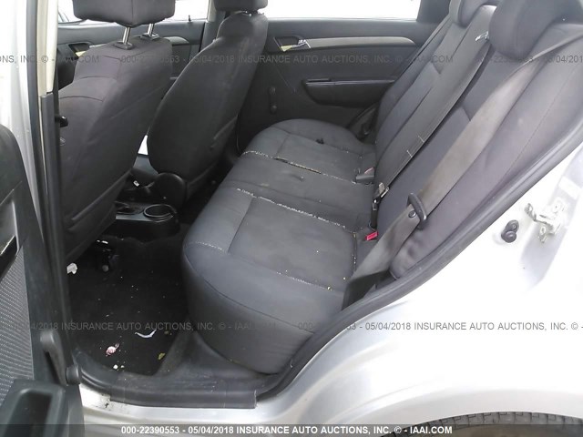 KL1TD56E99B657194 - 2009 CHEVROLET AVEO LS/LT 银色 照片 8