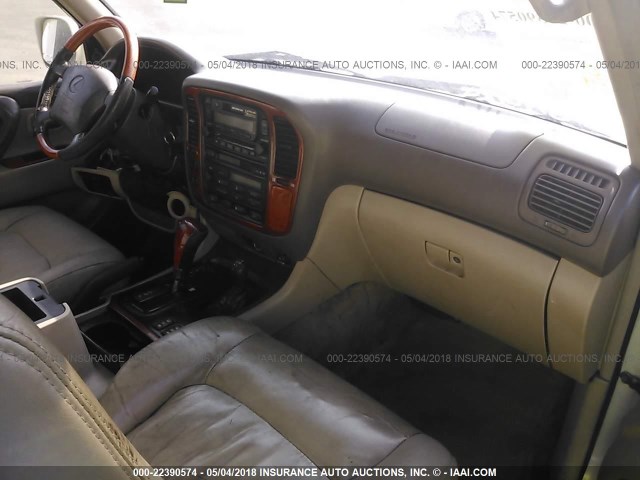 JT6HT00W0Y0112749 - 2000 LEXUS LX 470 WHITE photo 5