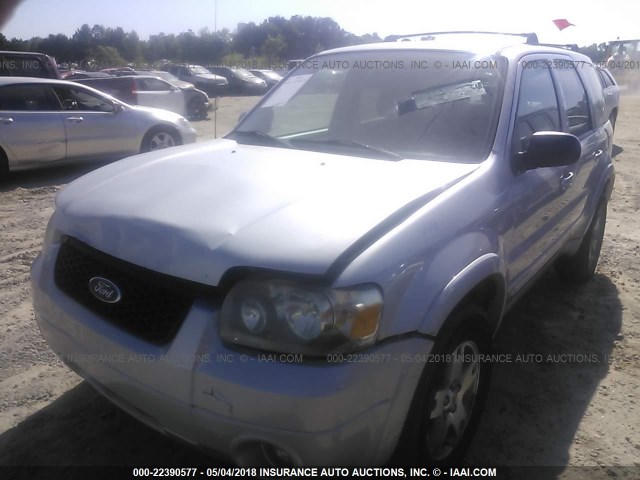 1FMYU94115KA48323 - 2005 FORD ESCAPE LIMITED SILVER photo 2