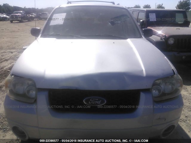 1FMYU94115KA48323 - 2005 FORD ESCAPE LIMITED SILVER photo 6