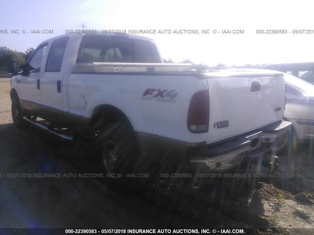 1FTNW21L13EB28540 - 2003 FORD F250 SUPER DUTY WHITE photo 3