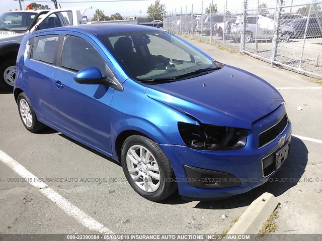 1G1JC6SB3G4135725 - 2016 CHEVROLET SONIC LT BLUE photo 1