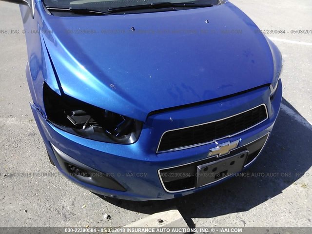 1G1JC6SB3G4135725 - 2016 CHEVROLET SONIC LT BLUE photo 6