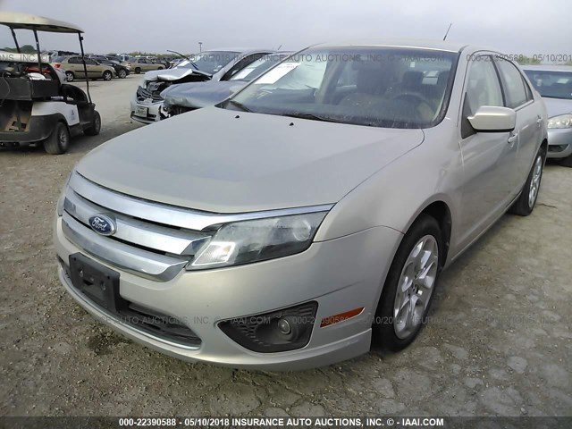 3FAHP0HA2AR416389 - 2010 FORD FUSION SE GOLD photo 2