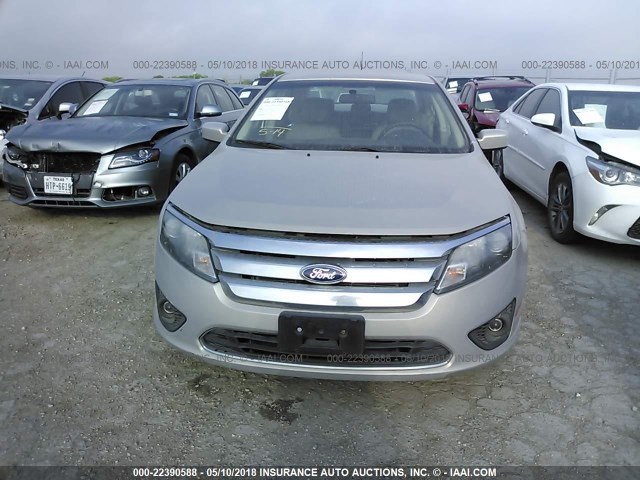 3FAHP0HA2AR416389 - 2010 FORD FUSION SE GOLD photo 6