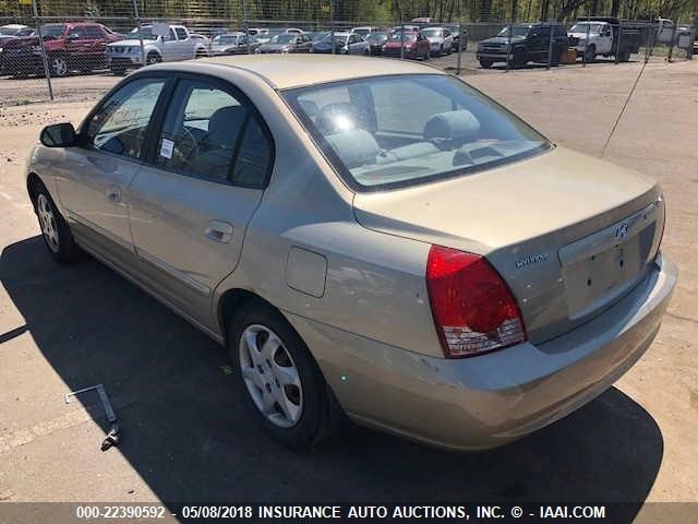 KMHDN46D06U220787 - 2006 HYUNDAI ELANTRA GLS/GT/LIMITED GOLD photo 3