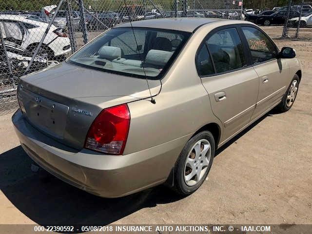 KMHDN46D06U220787 - 2006 HYUNDAI ELANTRA GLS/GT/LIMITED GOLD photo 4