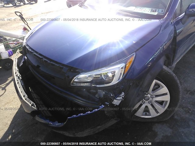 4S4BSAHC4H3243050 - 2017 SUBARU OUTBACK 2.5I PREMIUM BLUE photo 6