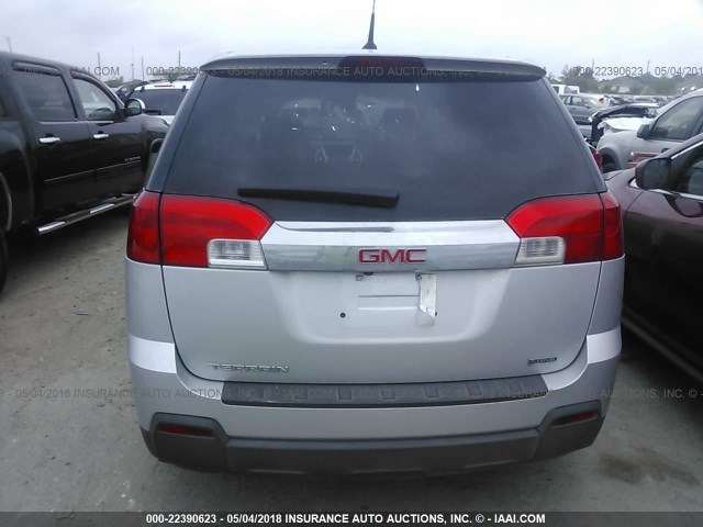 2GKALMEK7C6182468 - 2012 GMC TERRAIN SLE SILVER photo 6