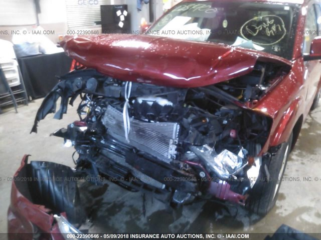 3D4PH1FG2BT506102 - 2011 DODGE JOURNEY MAINSTREET MAROON photo 6