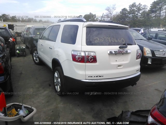 1GKEV13738J276012 - 2008 GMC ACADIA WHITE photo 3