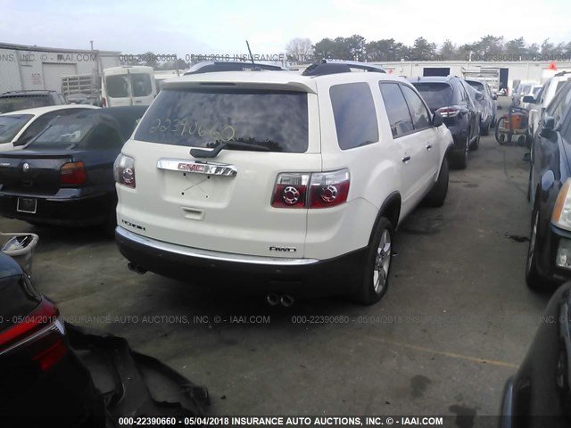 1GKEV13738J276012 - 2008 GMC ACADIA WHITE photo 4