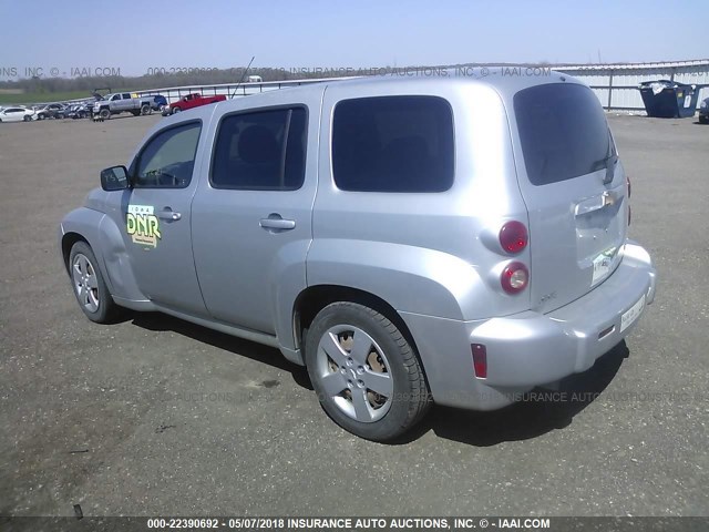3GNCA13B49S621008 - 2009 CHEVROLET HHR LS SILVER photo 3