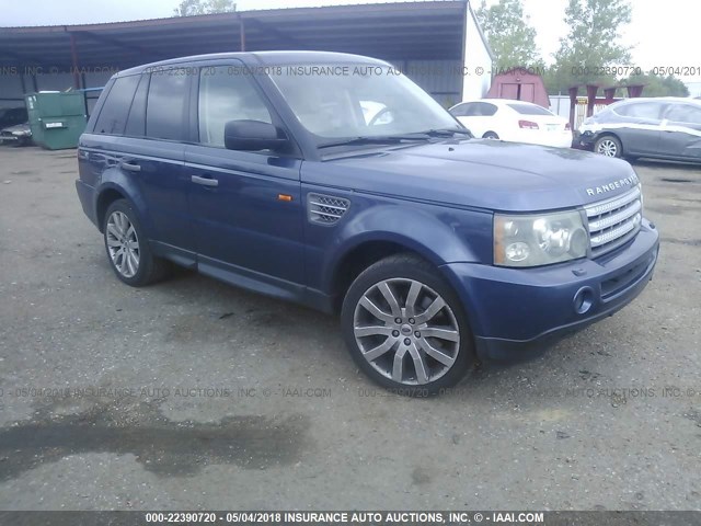 SALSH23436A968858 - 2006 LAND ROVER RANGE ROVER SPORT SUPERCHARGED BLUE photo 1