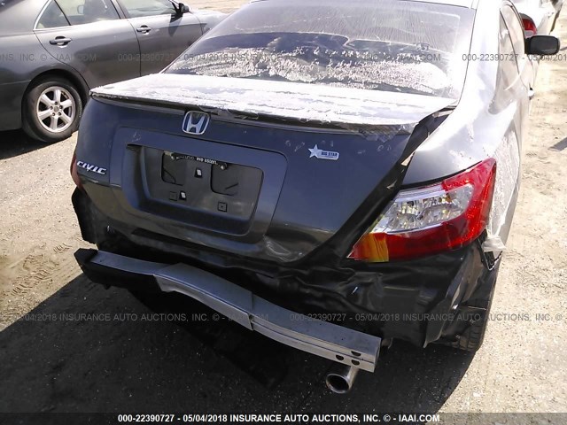 2HGFG12909H527912 - 2009 HONDA CIVIC EXL BLACK photo 6
