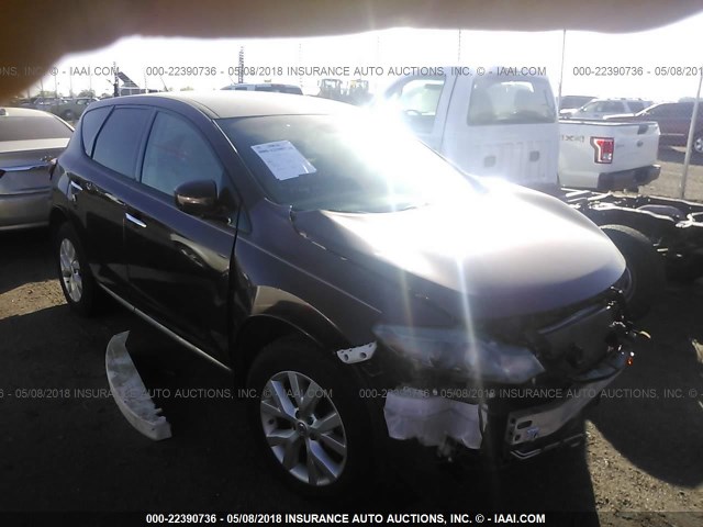 JN8AZ1MW2CW202861 - 2012 NISSAN MURANO S/SL/LE MAROON photo 1