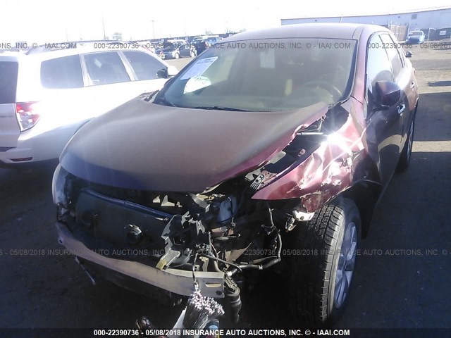 JN8AZ1MW2CW202861 - 2012 NISSAN MURANO S/SL/LE MAROON photo 6