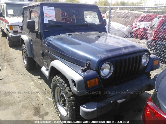 1J4FA291X3P356251 - 2003 JEEP WRANGLER / TJ SE BLUE photo 6