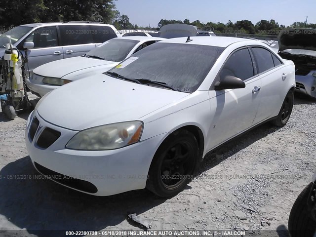 1G2ZG57B294214442 - 2009 PONTIAC G6 WHITE photo 2