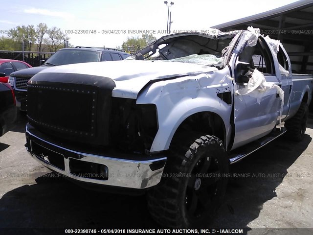 1FTWW31R28EB55882 - 2008 FORD F350 SRW SUPER DUTY SILVER photo 2