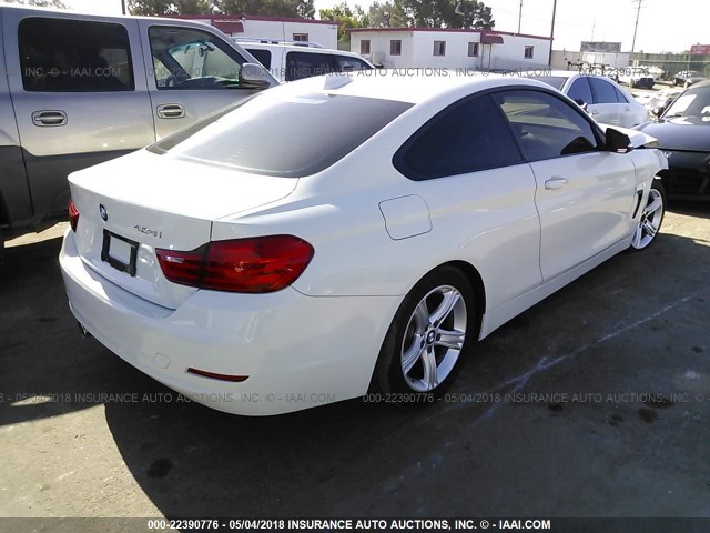 WBA3N7C53EK220546 - 2014 BMW 428 I WHITE photo 4