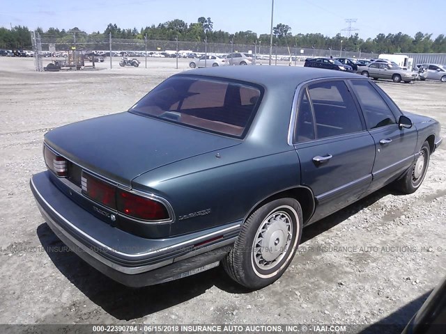 1G4HP53L4PH484442 - 1993 BUICK LESABRE CUSTOM/90TH ANNIVERSARY GREEN photo 4