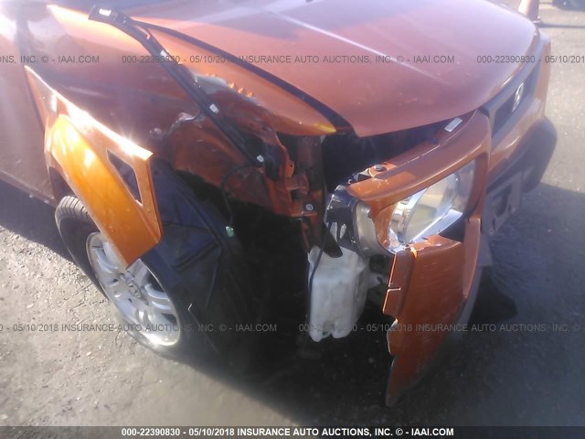 5J6YH28726L021930 - 2006 HONDA ELEMENT EX ORANGE photo 6