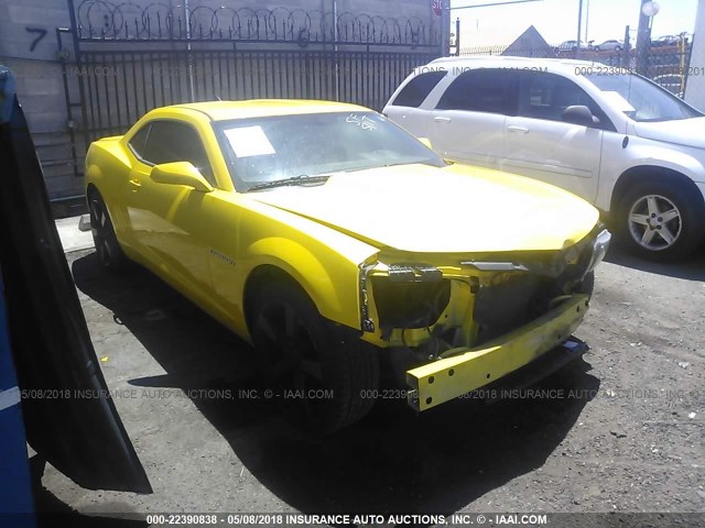 2G1FA1E30C9169311 - 2012 CHEVROLET CAMARO LS YELLOW photo 1