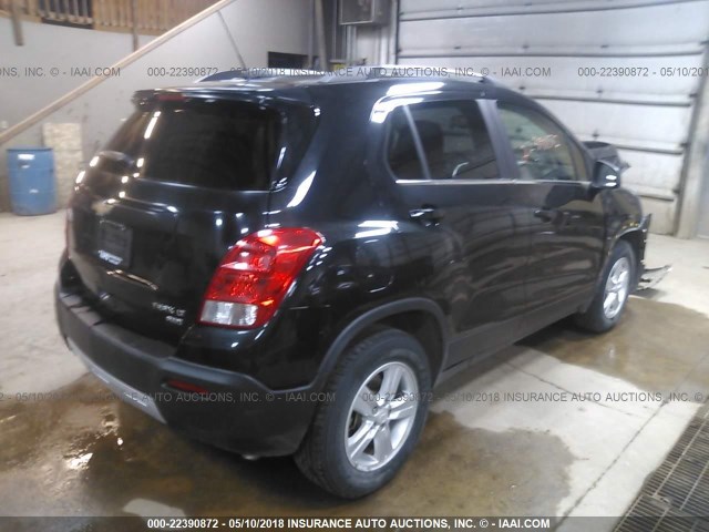 KL7CJRSB3FB092714 - 2015 CHEVROLET TRAX 1LT BLACK photo 4