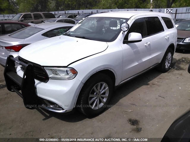 1C4SDJFT8EC419899 - 2014 DODGE DURANGO SSV WHITE photo 2