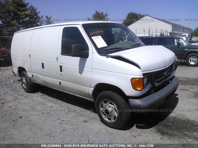 1FTNE14W47DA25711 - 2007 FORD ECONOLINE E150 VAN WHITE photo 1