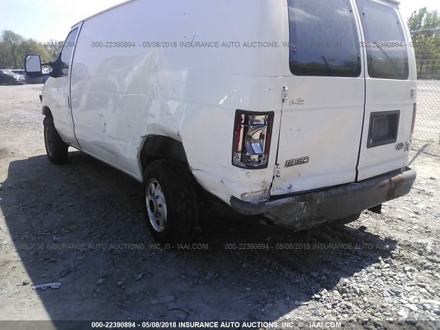 1FTNE14W47DA25711 - 2007 FORD ECONOLINE E150 VAN WHITE photo 6