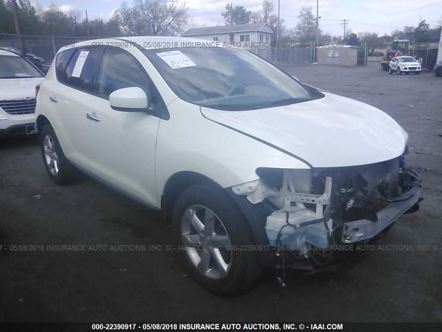 JN8AZ1MW2AW103759 - 2010 NISSAN MURANO S/SL/LE WHITE photo 1