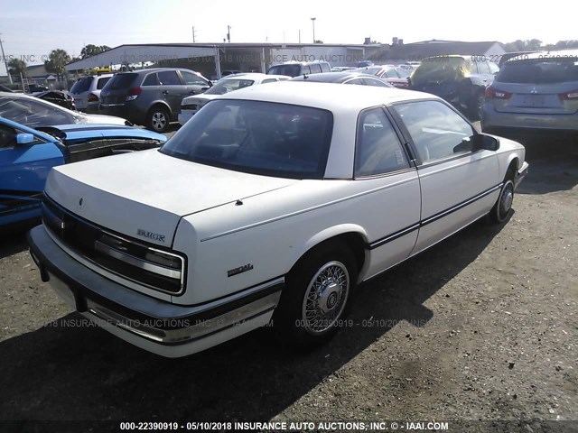 2G4WB14T3M1907202 - 1991 BUICK REGAL CUSTOM WHITE photo 4