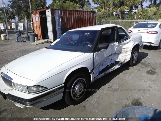 2G4WB14T3M1907202 - 1991 BUICK REGAL CUSTOM WHITE photo 6