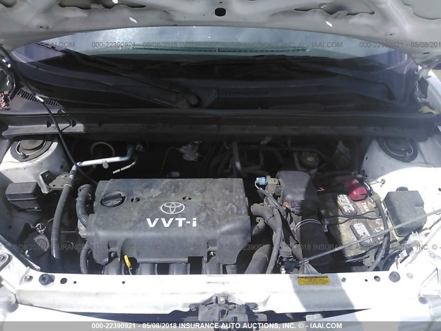 JTLKT334354007819 - 2005 TOYOTA SCION XB თეთრი ფოტო 10
