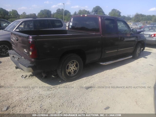 2GCEC19T631200454 - 2003 CHEVROLET SILVERADO C1500 MAROON photo 4