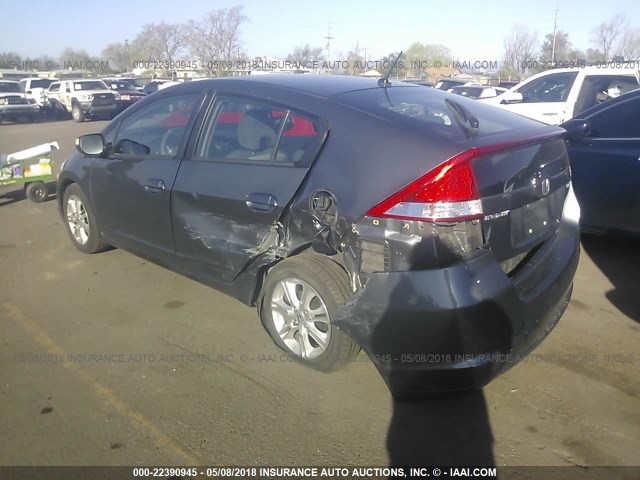 JHMZE2H78AS002993 - 2010 HONDA INSIGHT EX GRAY photo 3