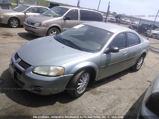 1B3EL46X16N277195 - 2006 DODGE STRATUS SXT Light Blue photo 2