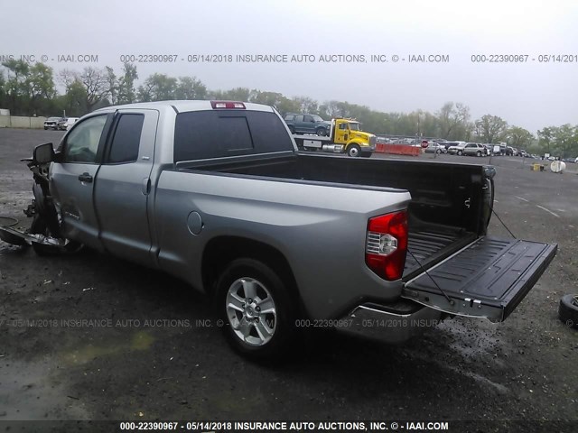 5TFUW5F16FX475004 - 2015 TOYOTA TUNDRA DOUBLE CAB SR/SR5 GRAY photo 3