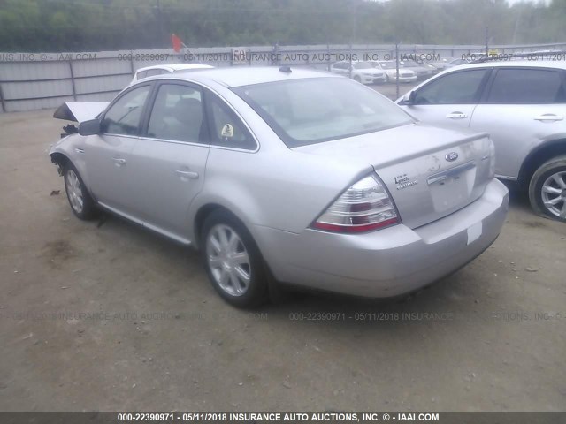 1FAHP25W28G161515 - 2008 FORD TAURUS LIMITED TAN photo 3