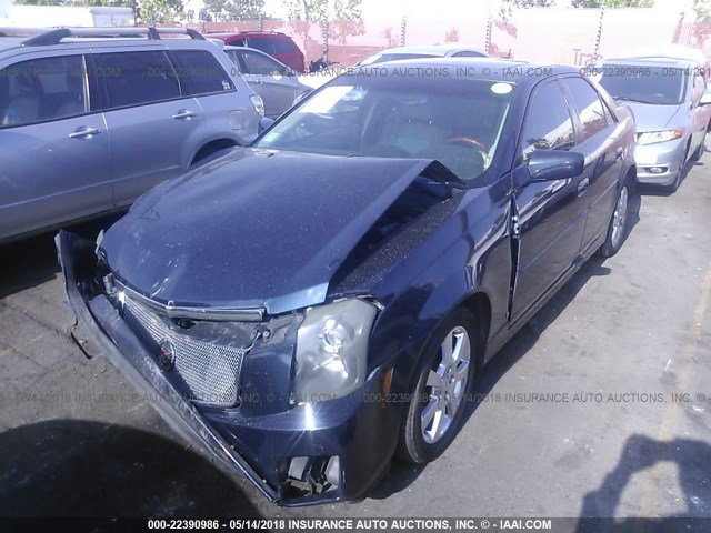 1G6DP577170114311 - 2007 CADILLAC CTS HI FEATURE V6 BLUE photo 2