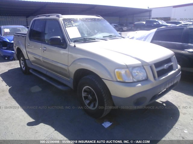 1FMZU67E81UA87488 - 2001 FORD EXPLORER SPORT TR  BEIGE photo 1