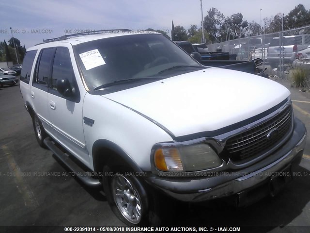 1FMRU15L1YLA69256 - 2000 FORD EXPEDITION XLT WHITE photo 1