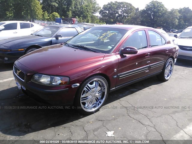 YV1RS61R512067923 - 2001 VOLVO S60 RED photo 2