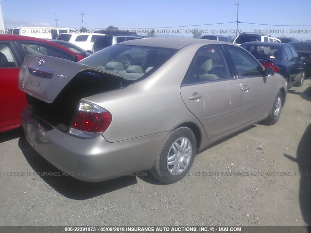 4T1BE32K96U684991 - 2006 TOYOTA CAMRY LE/XLE/SE GOLD photo 4