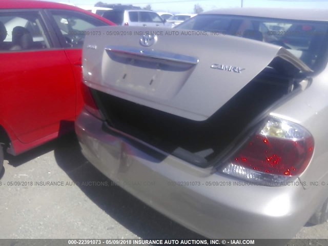 4T1BE32K96U684991 - 2006 TOYOTA CAMRY LE/XLE/SE GOLD photo 6